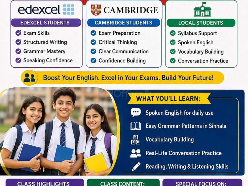 📚 ONLINE ENGLISH CLASSES

Want to improve your English?

Join our online individual classes f - Image 2