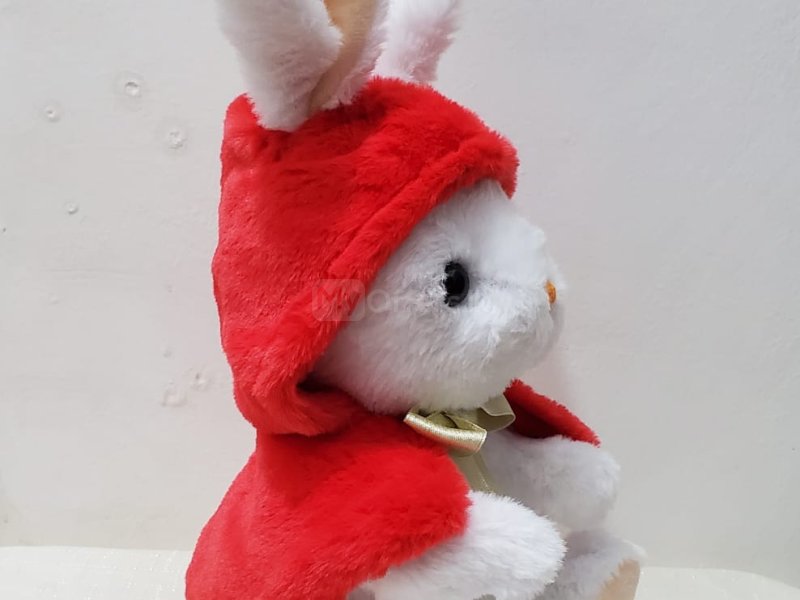 Soft Toy Red Riding Bunny – a super‑soft, high‑quality plush bunny dressed in a red riding hoo - Image 4
