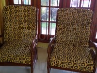 used teak sofa set for sale in pannipitiya , 3-1-1  home used in good condition. expecting 30,000/-  - Image 2